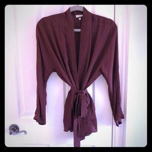 Aritzia Wilfred Silk Kimono Top
